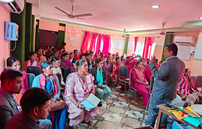 स्वावलम्बन साँफेवगरद्वारा वित्तिय साक्षरता सम्पन्न
